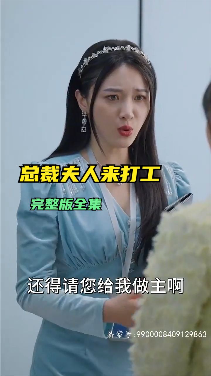 总裁夫人来打工海报图