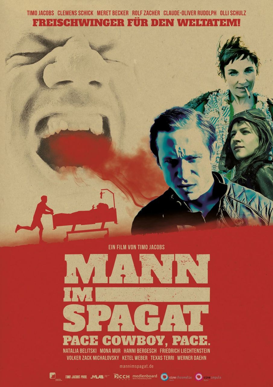 Mann im Spagat：佩斯、牛仔、佩斯海报图