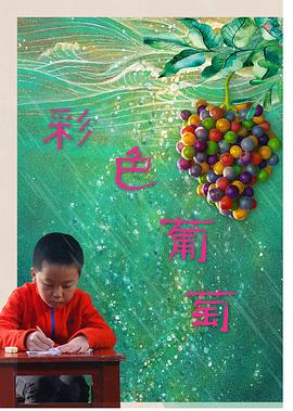 彩色葡萄海报图