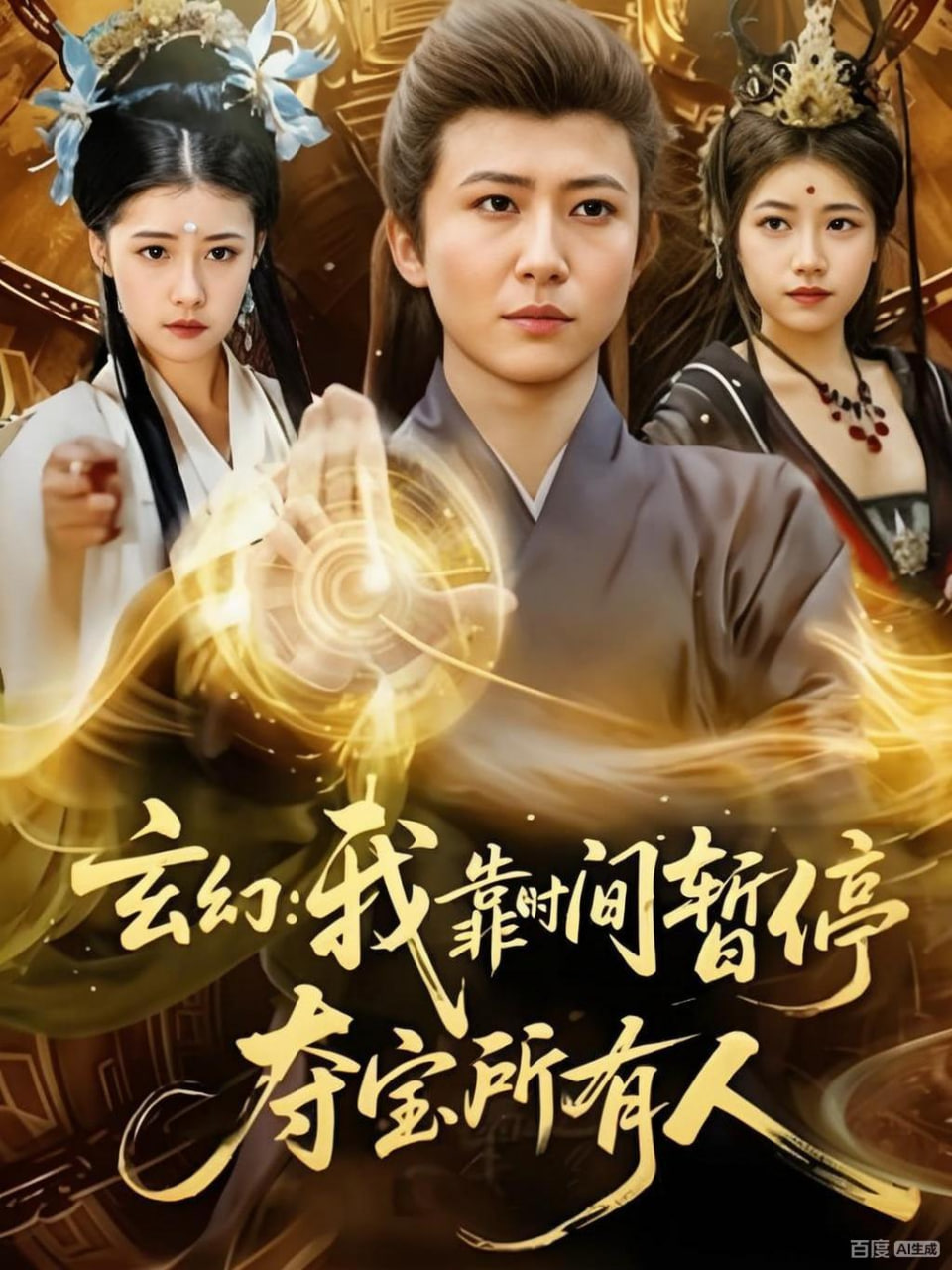 玄幻：我靠时间暂停，夺宝所有人（玄幻我靠时间暂停夺宝所有人）海报图
